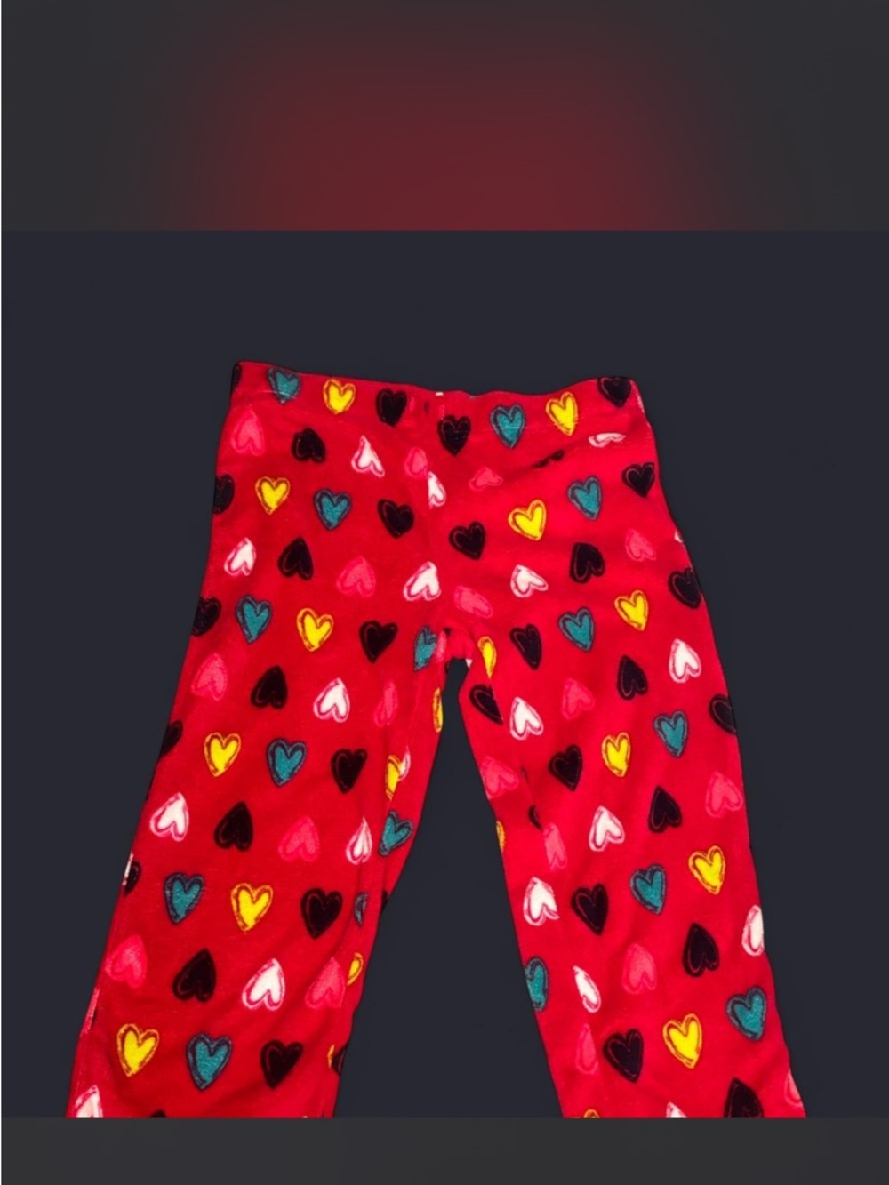 Women’s  Hot Pink Heart-Print Pajama plushy Pants